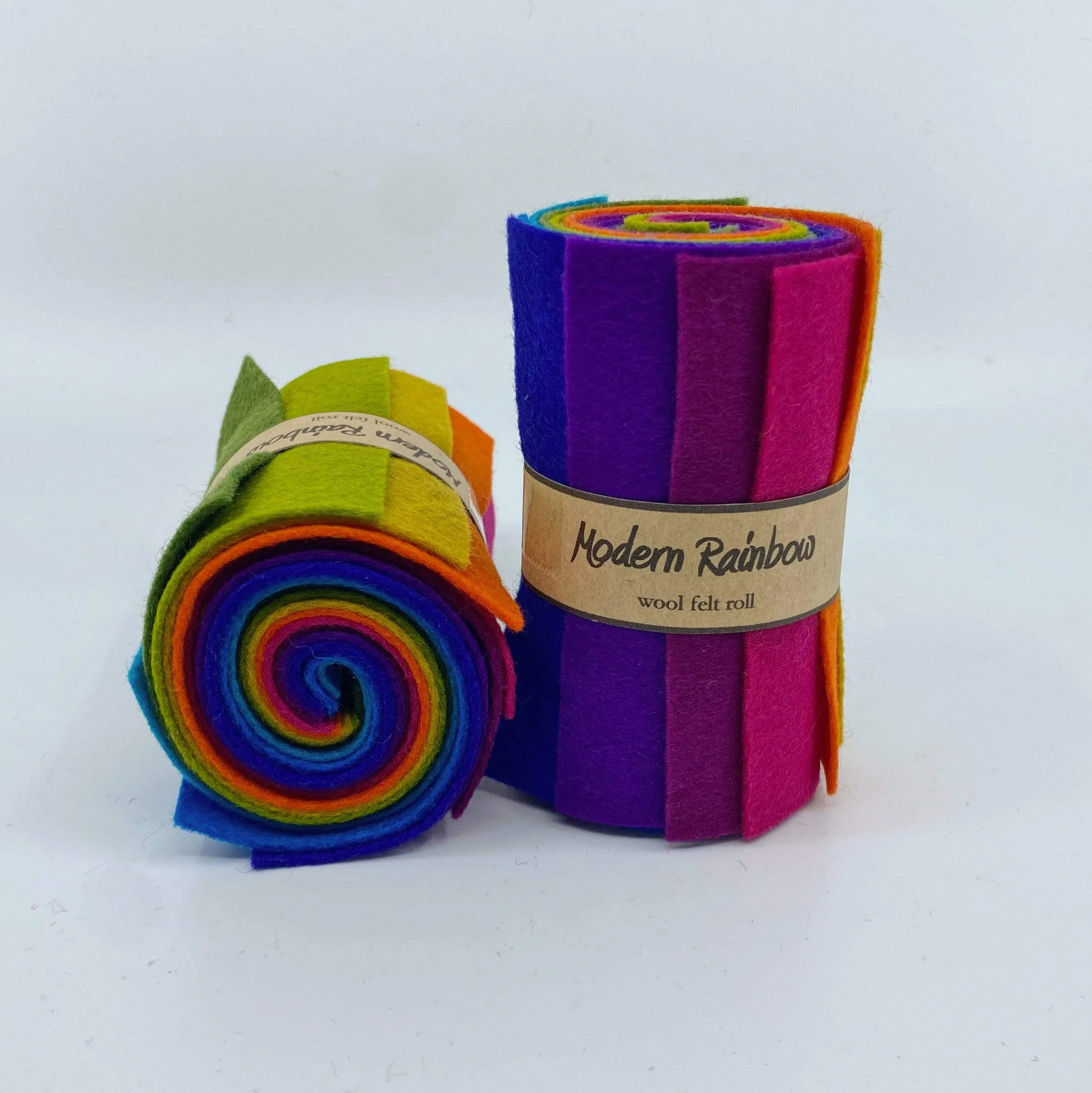 Small Wool Felt Roll - Modern Rainbow