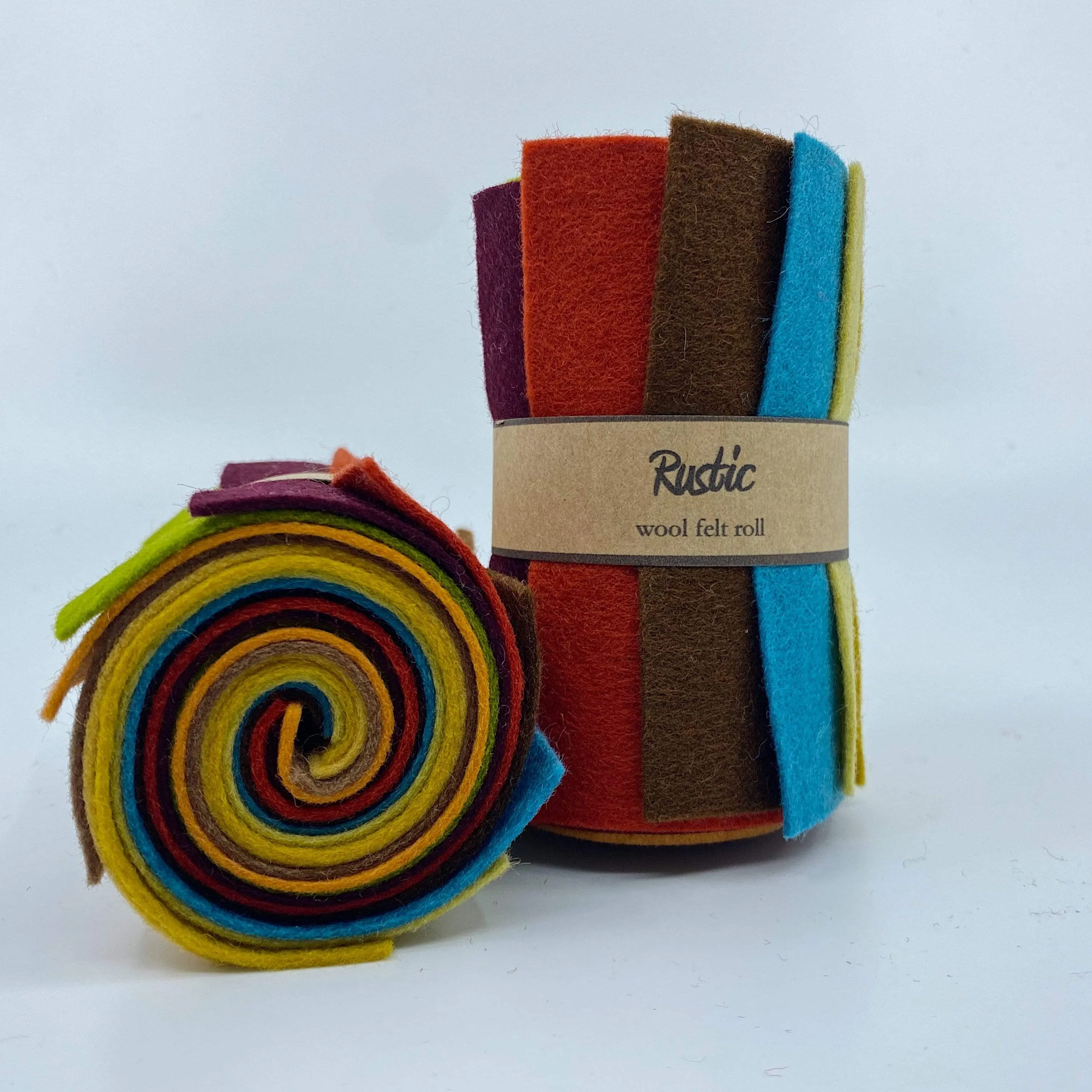 Small Wool Felt Roll - Rustic