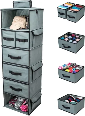 Smirly Hanging Closet Organizer & Storage Shelves