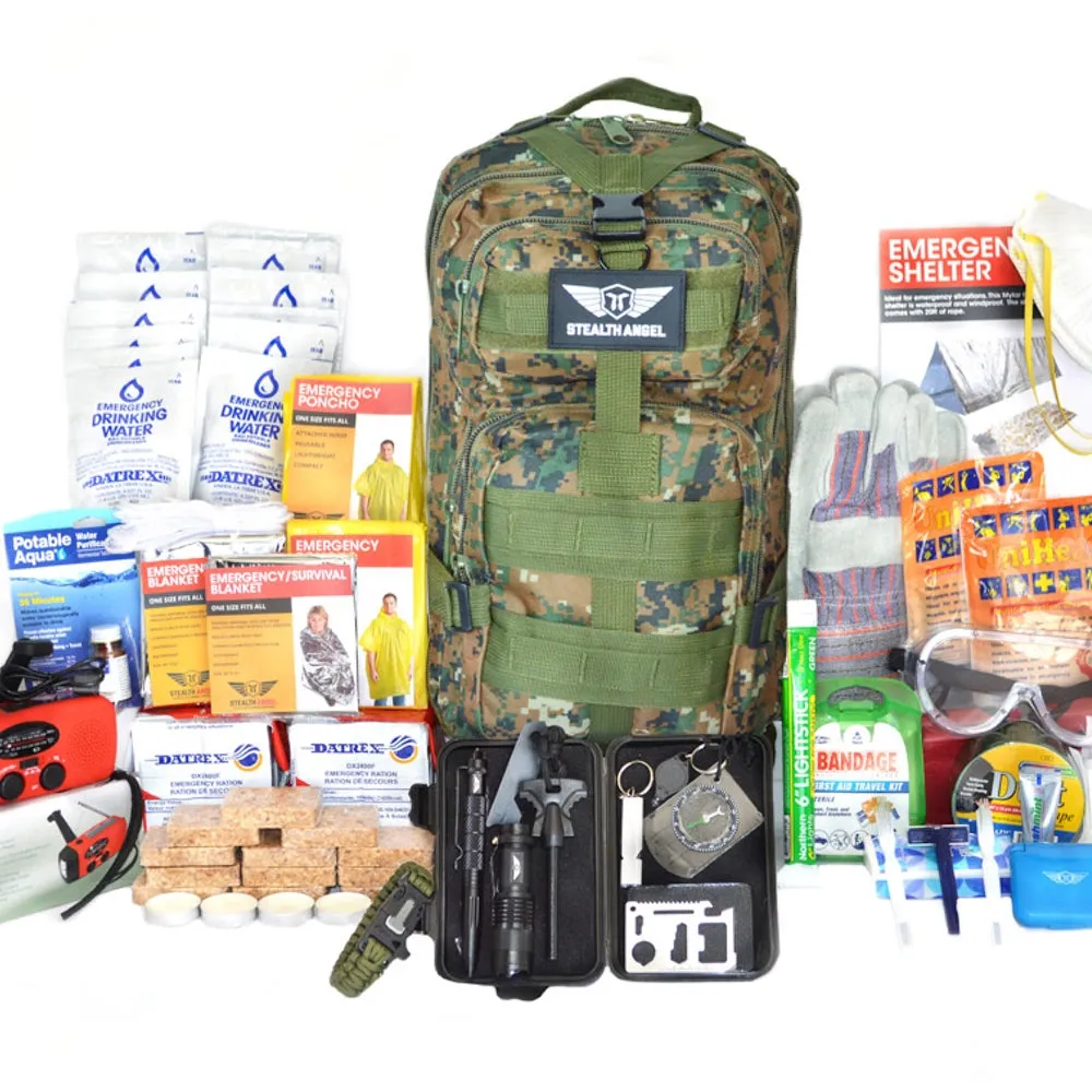 Stealth Angel 1 Person Emergency Kit / Survival Bag (72 Hours)