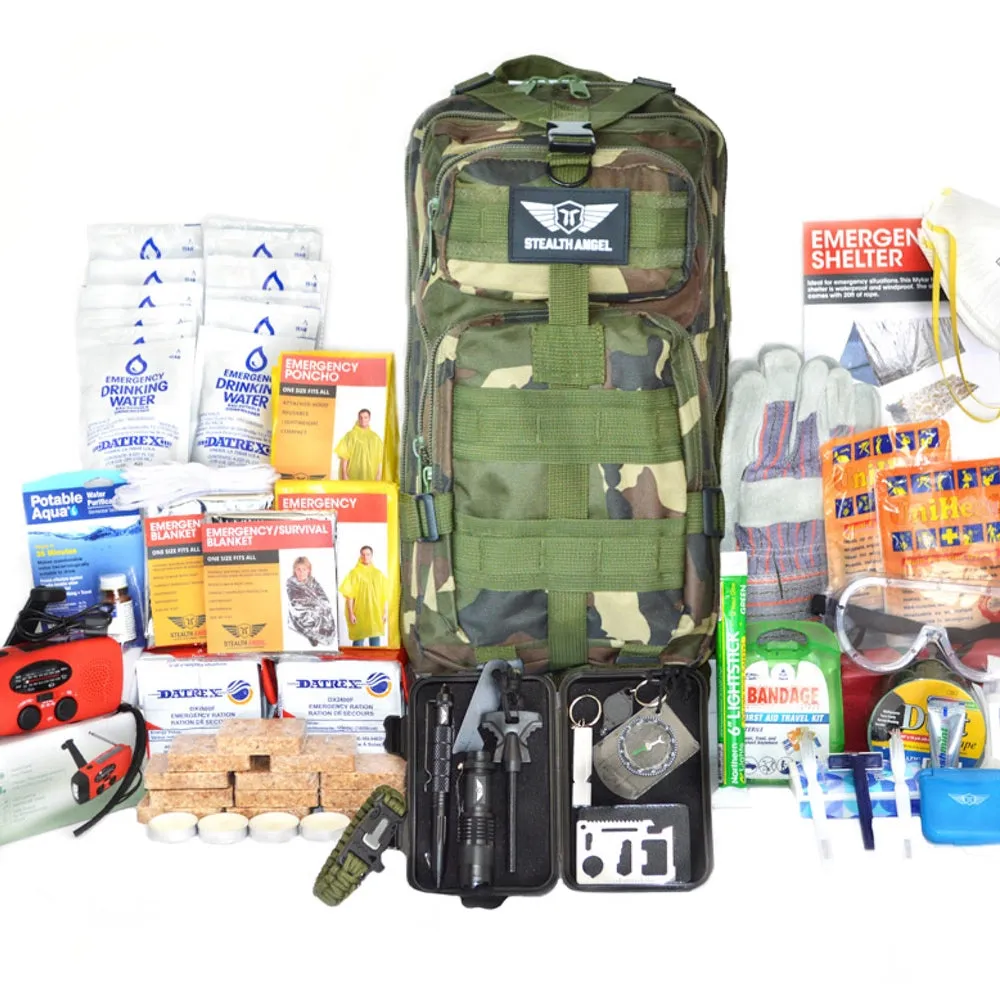 Stealth Angel 1 Person Emergency Kit / Survival Bag (72 Hours)