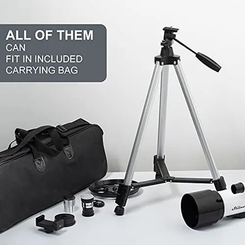 Stilnend Telescope 70mm Aperture 500mm AZ Mount Astronomical Refractor Telescope for Kids Adults & Beginners Fully Multi-Coated Optics Portable with Tripod Phone Adapter