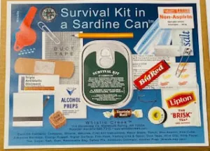 SURVIVAL KIT IN A SARDINE CAN