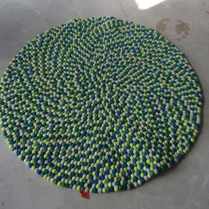 Sweet Spring Felt Ball Rug