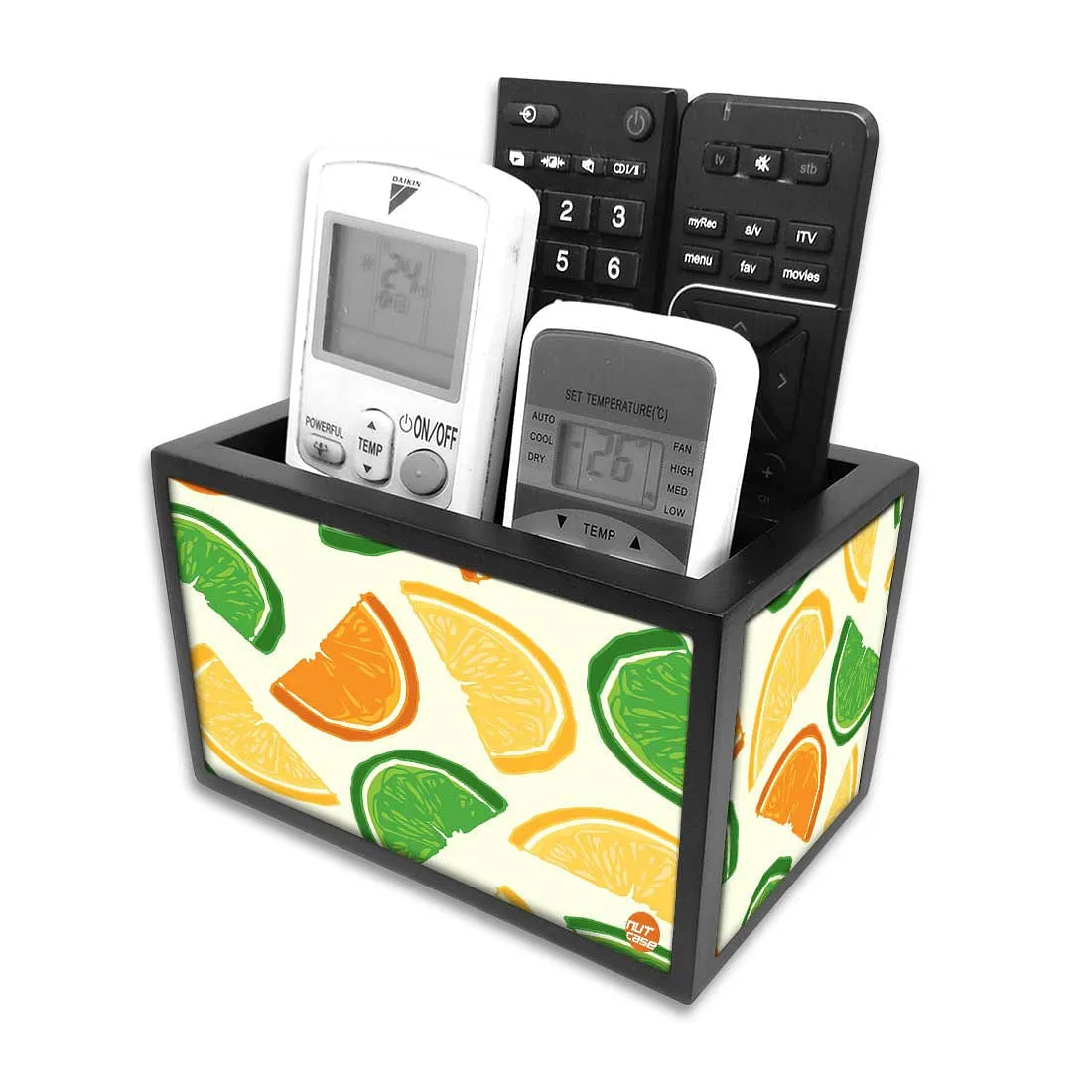 Tv Remote Caddy Organizer For TV / AC Remotes -  Sweet Lime