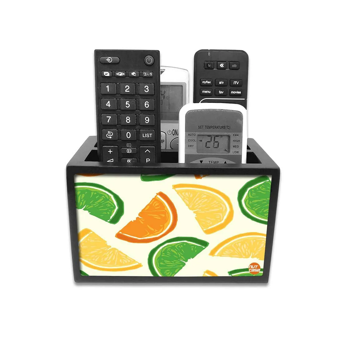 Tv Remote Caddy Organizer For TV / AC Remotes -  Sweet Lime