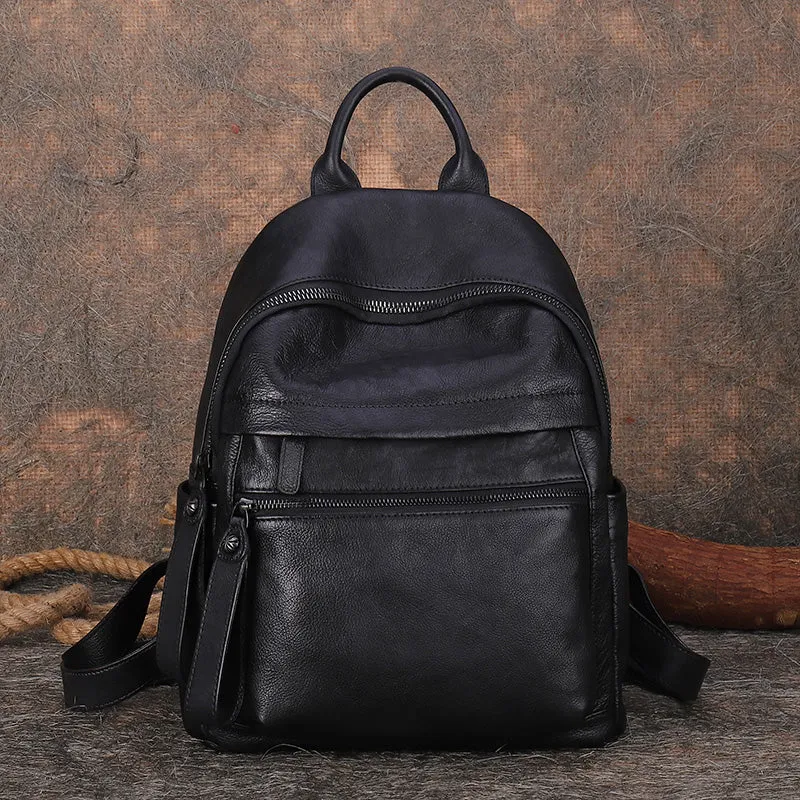 Vintage Leather Rucksack Womens Vintage School Backpacks Leather Backpack Purse