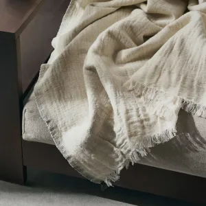 Weaver Throw Off White