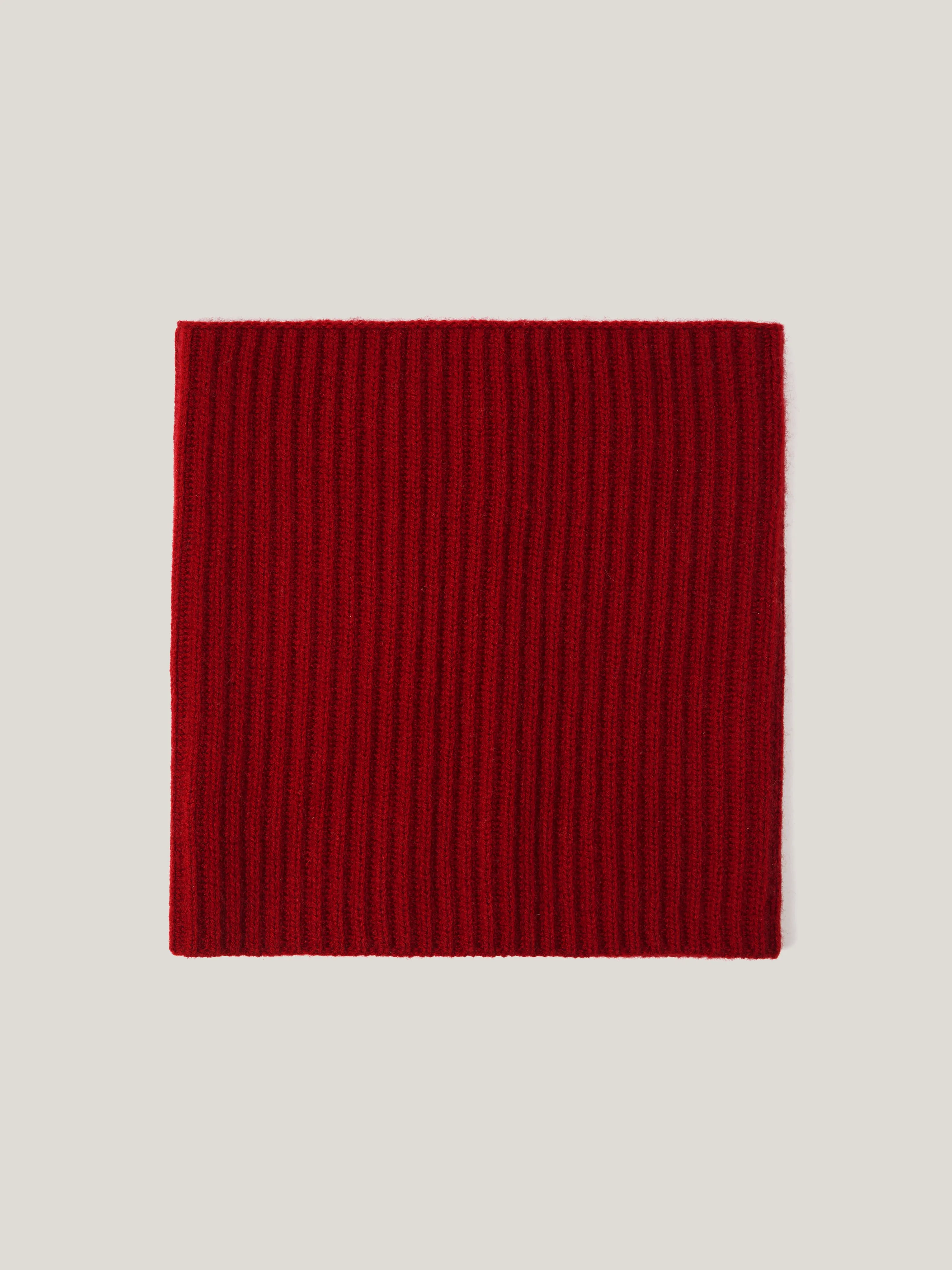 Wool Cashmere Blend Snood | Red