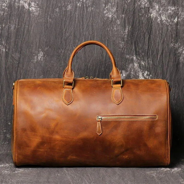 Woosir Cowhide Duffle Overnight Bag 20"