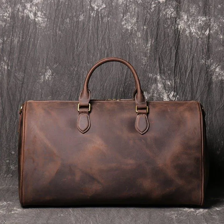 Woosir Cowhide Duffle Overnight Bag 20"