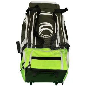 Zee Sports Kit Bag Wheelie - Lime-OliveGreen